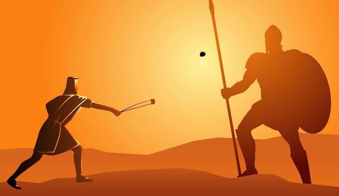David v Goliath; small vs larger competitors