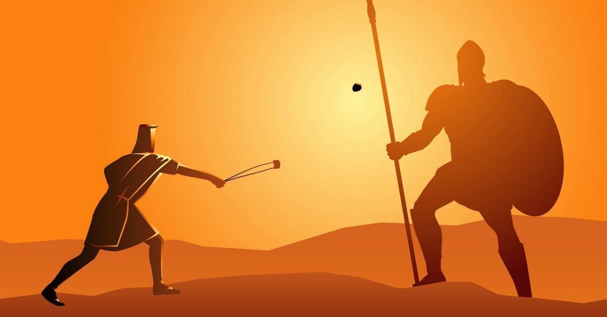 David v Goliath; small vs larger competitors