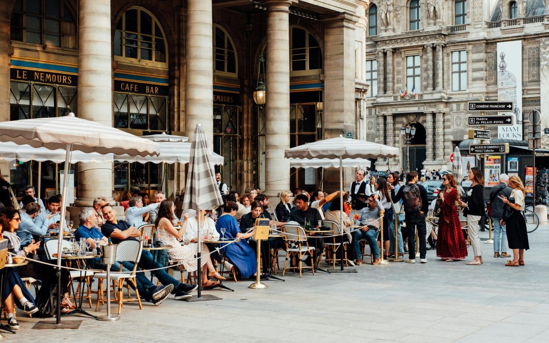 Busy marketplace, customer demand